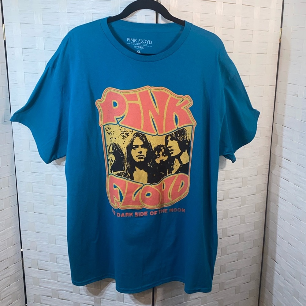 Pink Floyd Hybrid Apparel Teal/Turquoise Graphic T-Shirt‎ Size XL